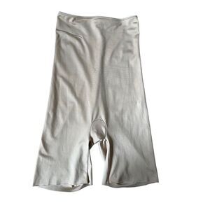 SPANX High Waisted Midthigh Short Shapewear Nude Sandcastle M